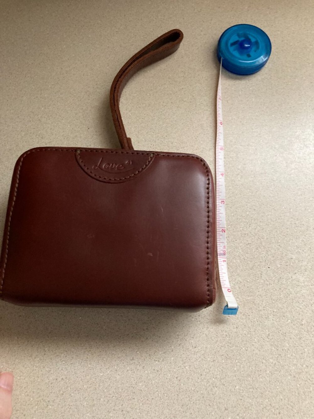 Love 41 Love41 Saddleback Leather Small Accordion Wristlet Wallet CHESTNUT - Picture 2 of 8